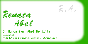 renata abel business card